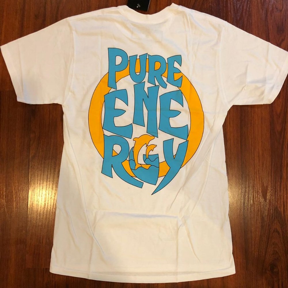 NWT PINK DOLPHIN PURE ENERGY TEE WHITE